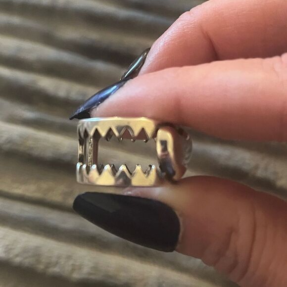 The Love is a Double Edged Sword ring in 925 silver - Picture 11 of 11